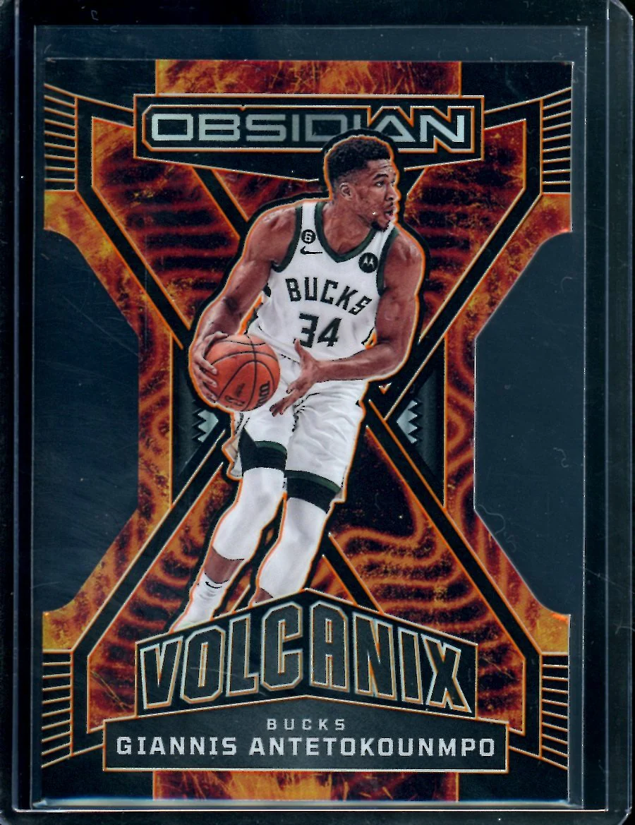 2022/23 Panini Obsidian Giannis Antetokounmpo Volcanix SSP Bucks