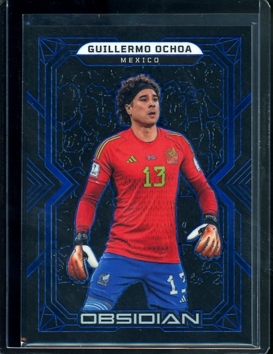 2022-23 Panini Obsidian Guillermo Ochoa Blue Etch /20 Mexico
