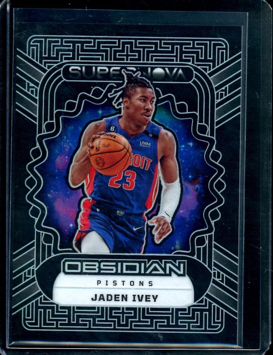 2022/23 Panini Obsidian Jaden Ivey Rookie Supernova /99 Pistons