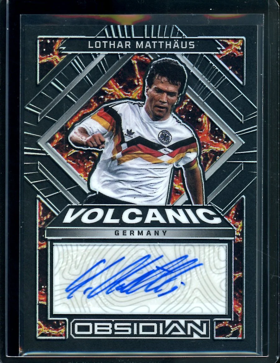2022-23 Panini Obsidian Lothar Matthaus Volcanic Auto /77 Germany