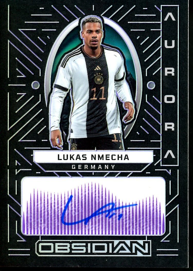2022-23 Panini Obsidian Lukas Nmecha Aurora Auto /50 Germany