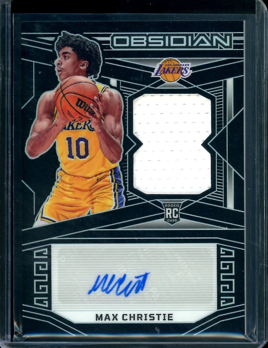 2022/23 Panini Obsidian Max Christie Rookie Auto RPA /99 Lakers