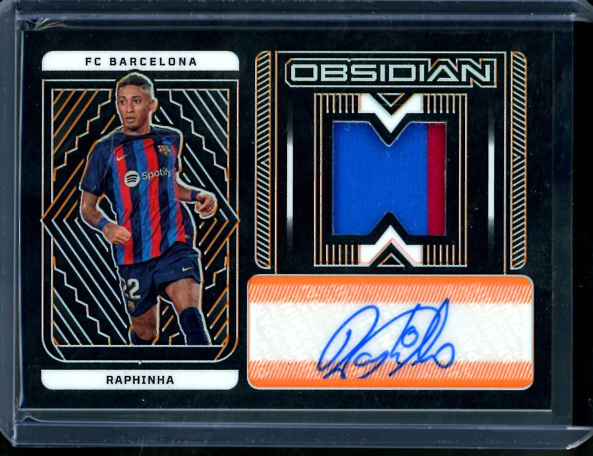 2022-23 Panini Obsidian Raphina Patch Auto /75 Barcelona