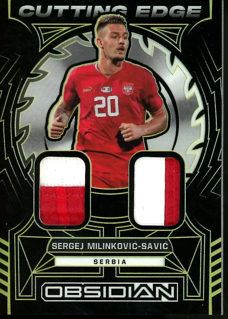 2022-23 Panini Obsidian Sergej Milinkovic-Savic Cutting Edge Patch Gold /10 Serbia