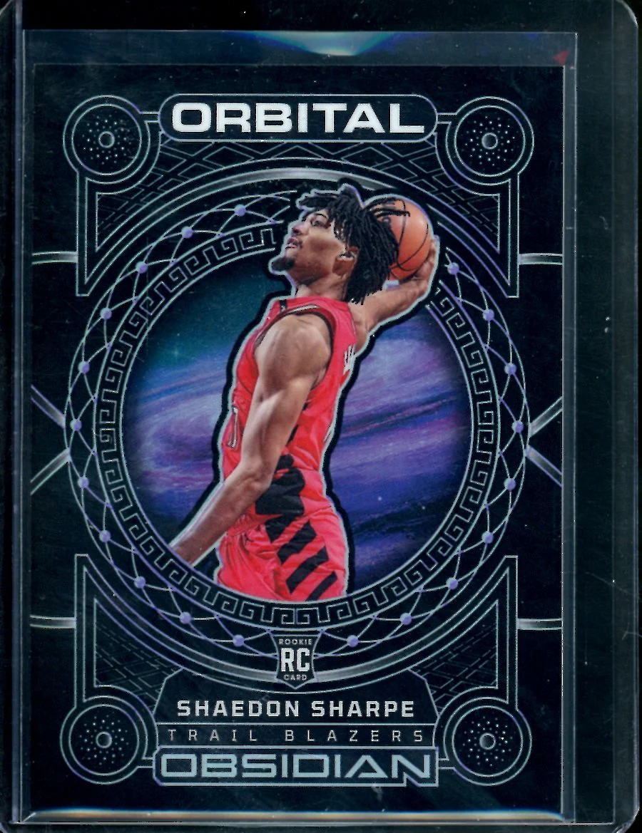 2022/23 Panini Obsidian Shaedon Sharpe Rookie Orbital /75 Trailblazers