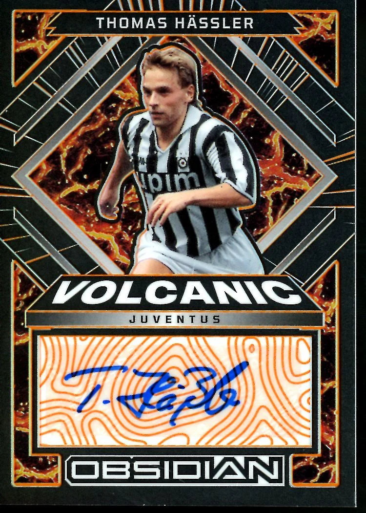 2022-23 Panini Obsidian Thomas Hassler Volcanic Auto /75 Juventus