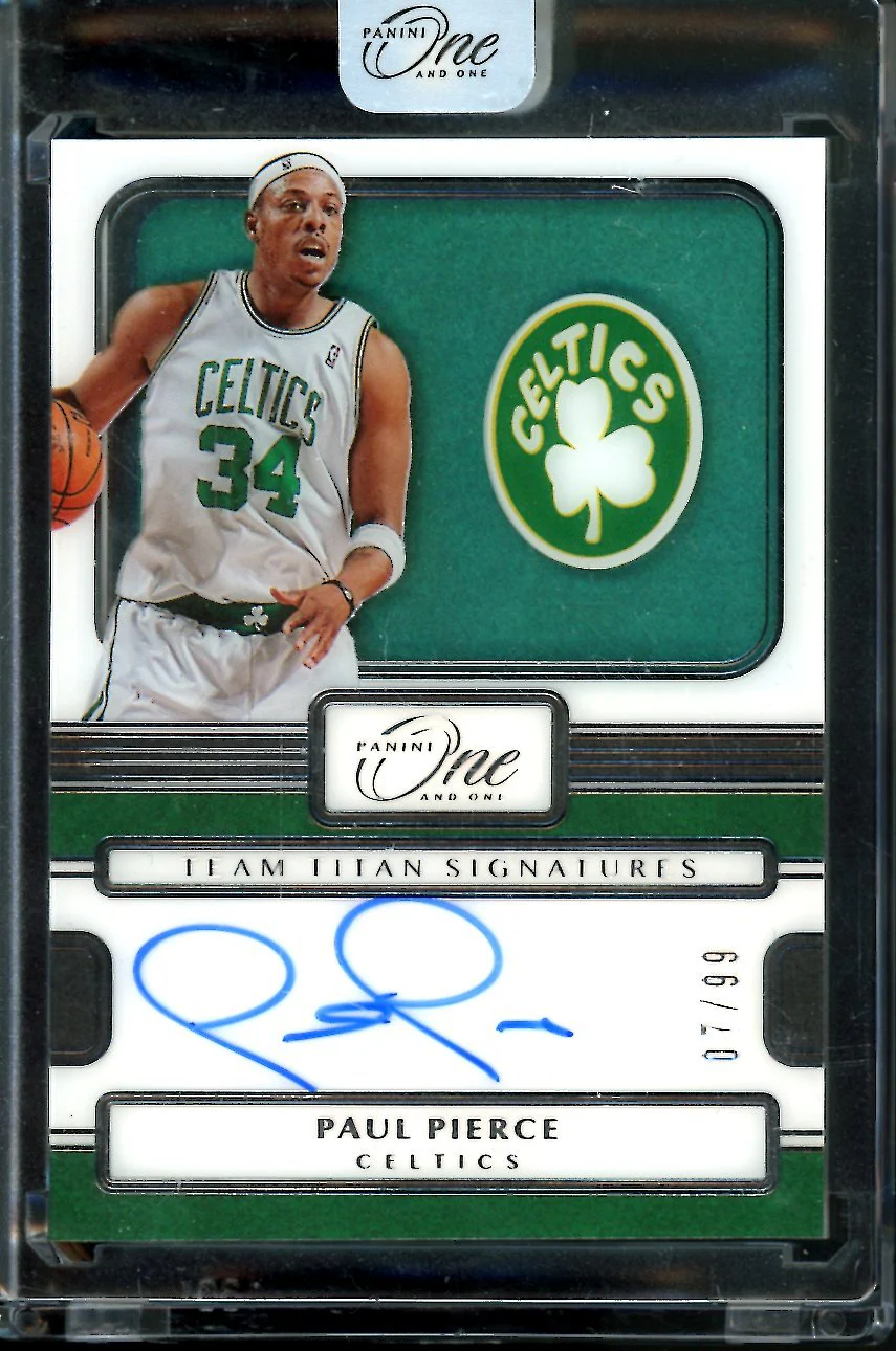 2022/23 Panini One & One Paul Pierce Team Titan Signatures /99 Celtics