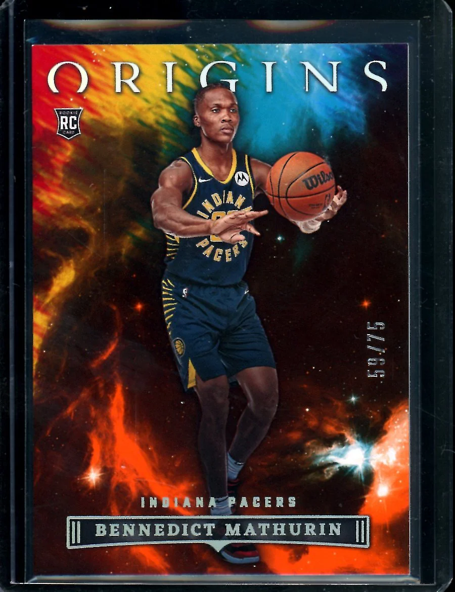 2022-23 Panini Origins Bennedict Mathurin Rookie Orange /75 Pacers