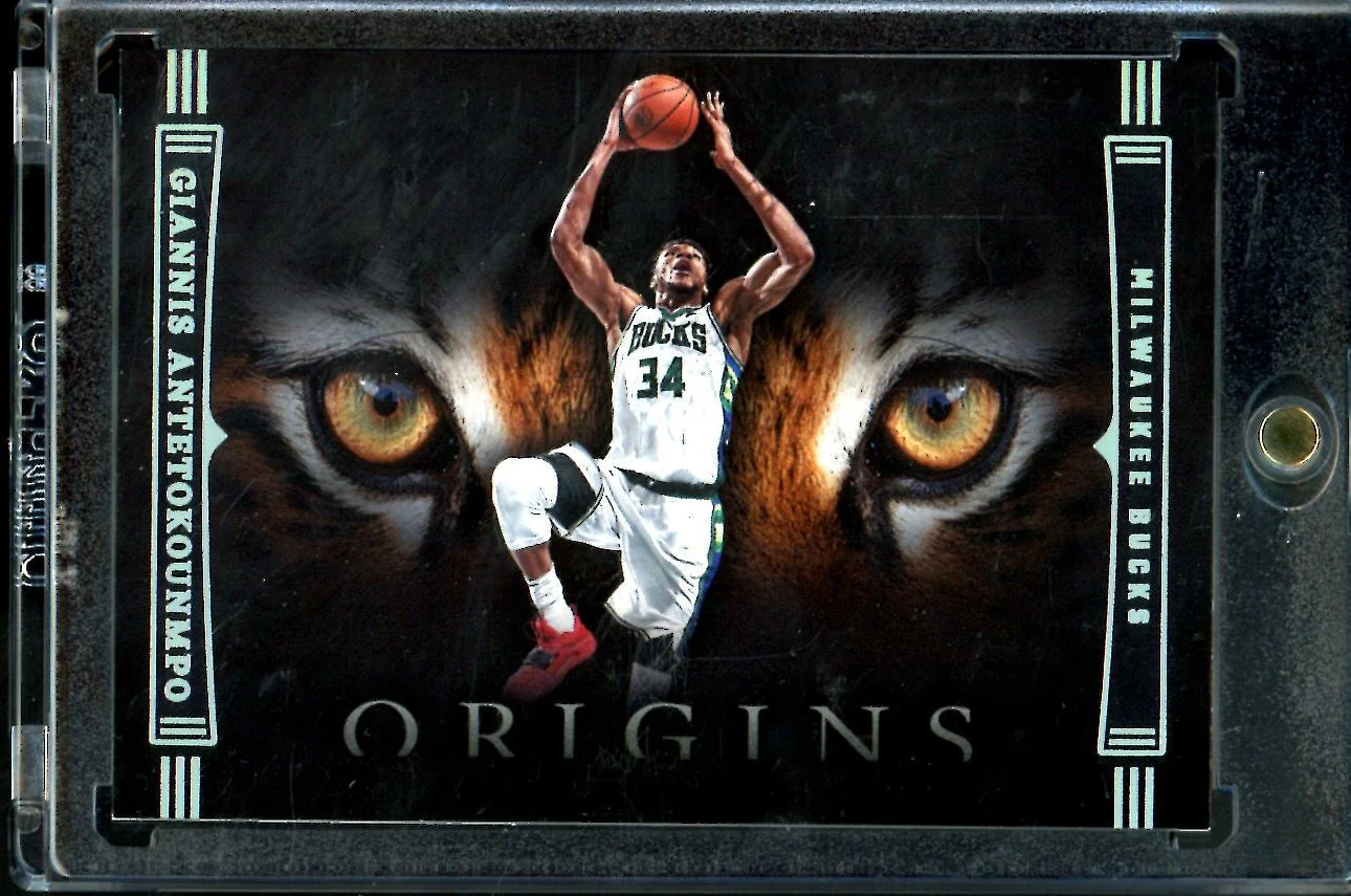 2022/23 Panini Origins Giannis Antetokounmpo Tiger Eyes SSP Bucks