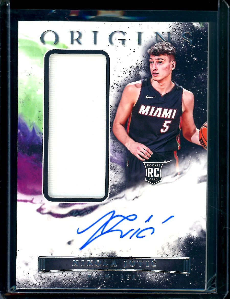 2022/23 Panini Origins Nikola Jovic Rookie RPA Heat