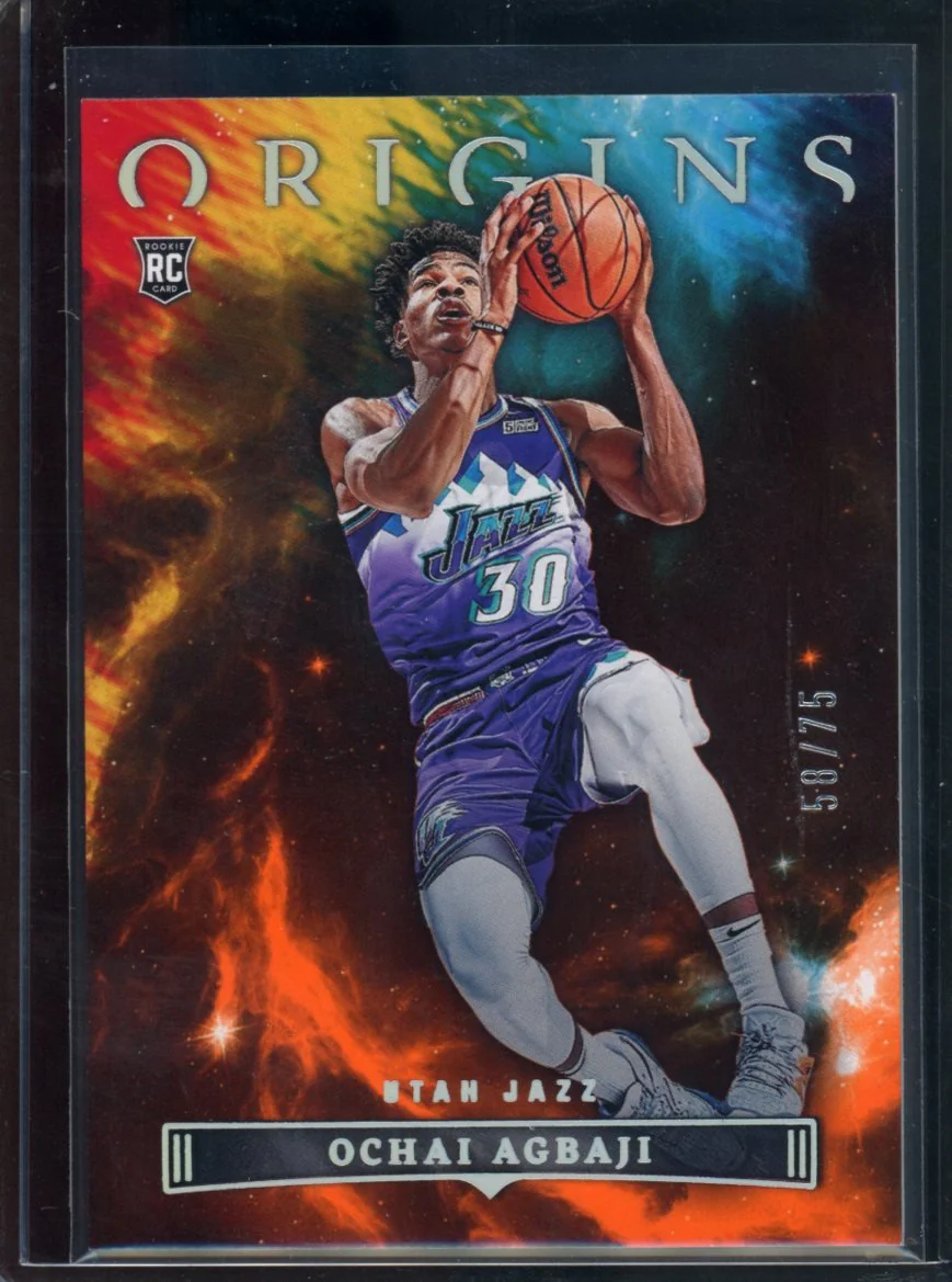 2022/23 Panini Origins Ochai Agbaji Rookie Orange /75 Jazz