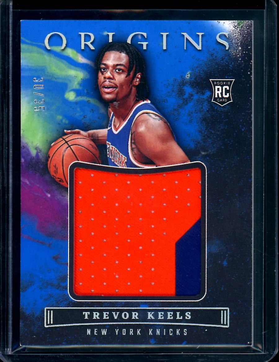 2022/23 Panini Origins Trevor Keels Rookie Patch Blue /35 Knicks