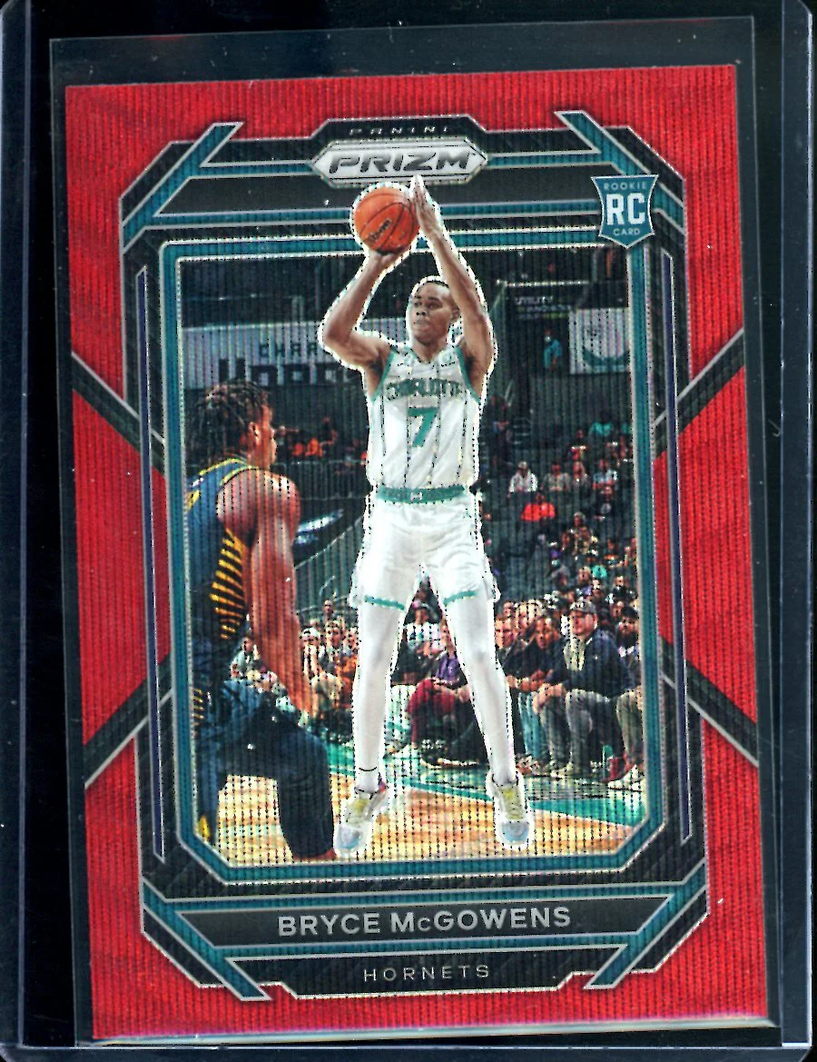 2022/23 Panini Prizm Bryce McGowens Rookie Red Wave Hornets