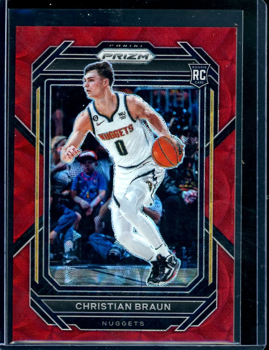 2022/23 Panini Prizm Choice Christian Braun Rookie Red Choice /88 Nuggets