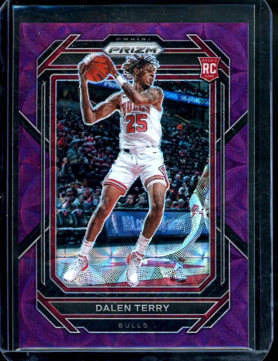 2022/23 Panini Prizm Choice Dalen Terry Rookie Purple Choice /20 Bulls
