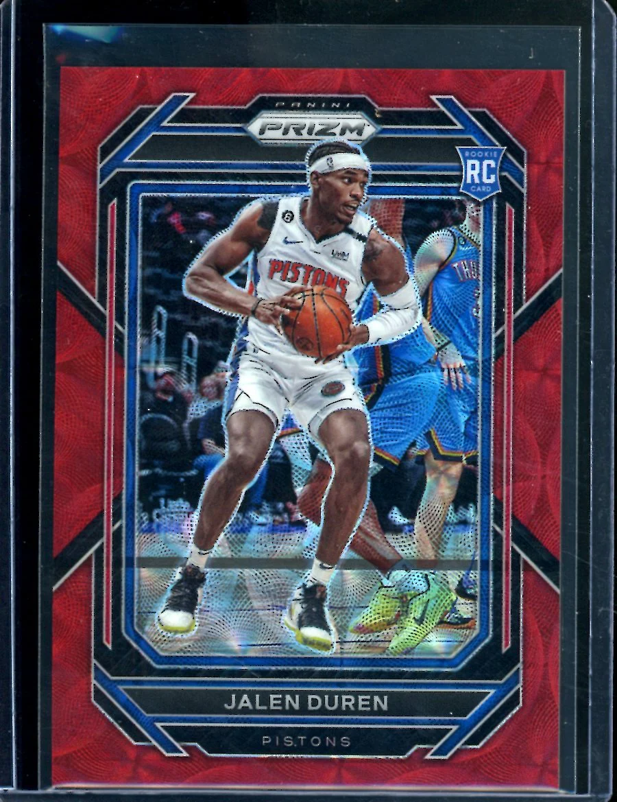 2022/23 Panini Prizm Choice Jalen Duren Rookie Red Choice /88 Pistons
