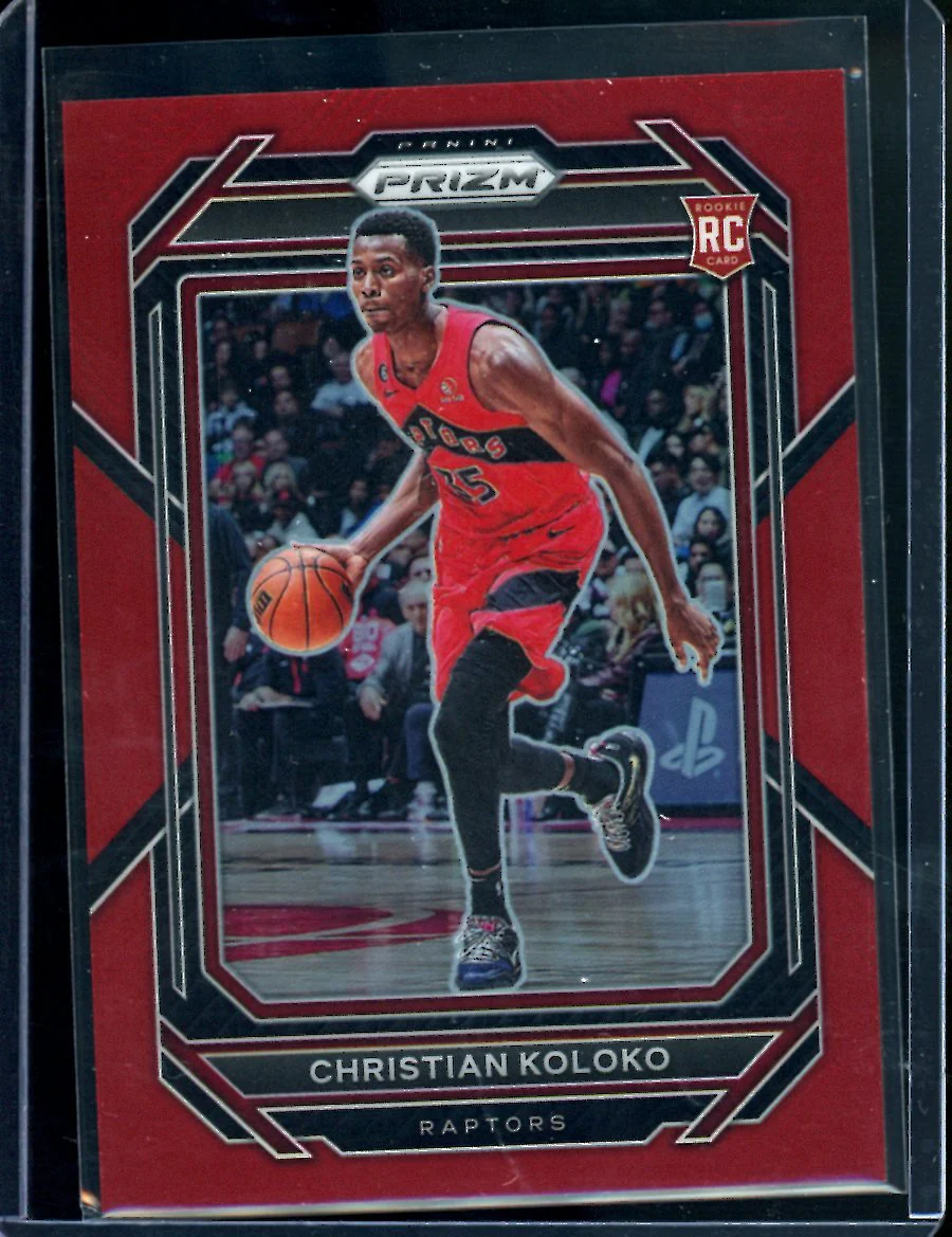 2022/23 Panini Prizm Christian Koloko Rookie Red /299 Raptors