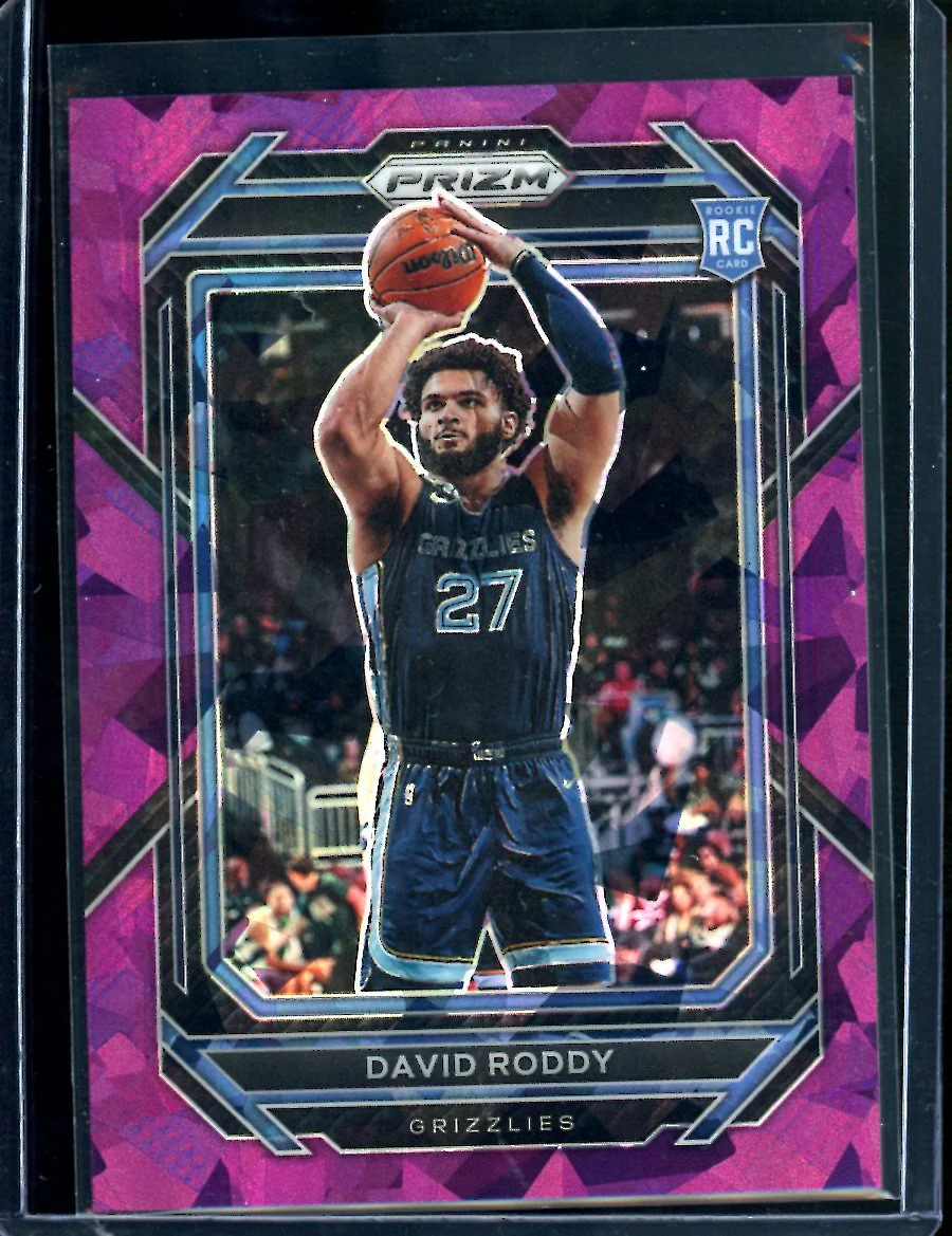 2022/23 Panini Prizm David Roddy Rookie Purple Ice /149 Grizzlies