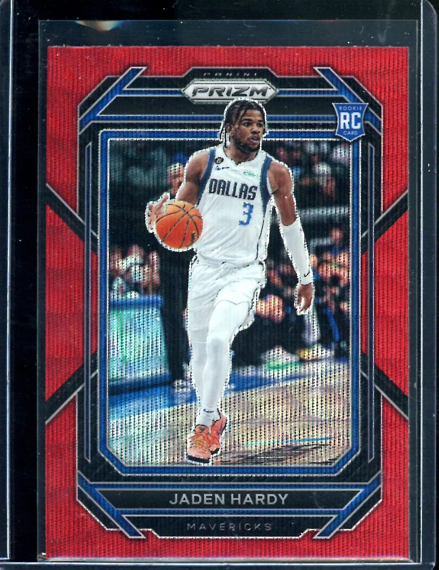 2022/23 Panini Prizm Jaden Hardy Rookie Red Wave Mavericks