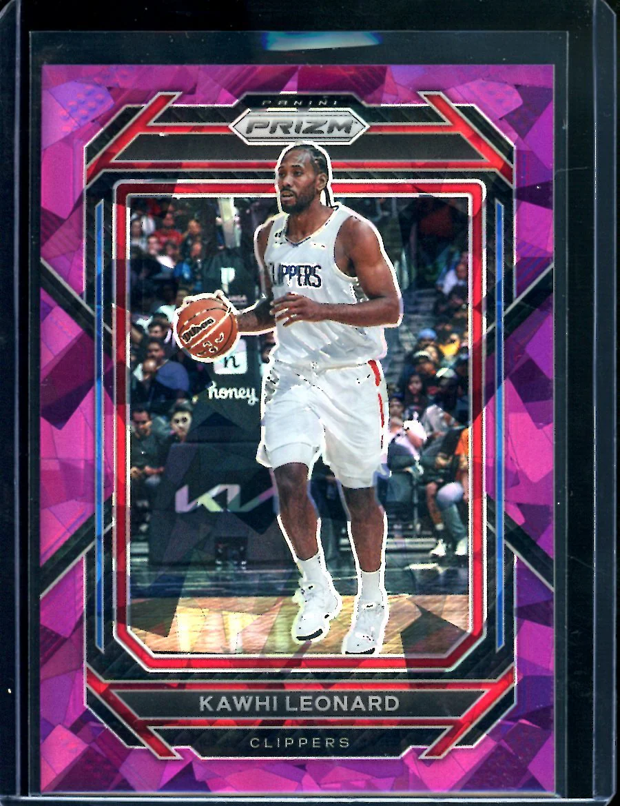 2022/23 Panini Prizm Kawhi Leonard Purple Ice /149 Clippers