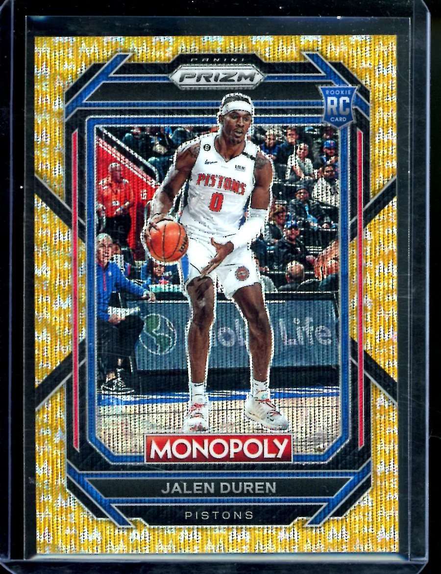 2022-23 Panini Prizm Monopoly Jalen Duren Rookie Gold Monopoly /10 Pistons