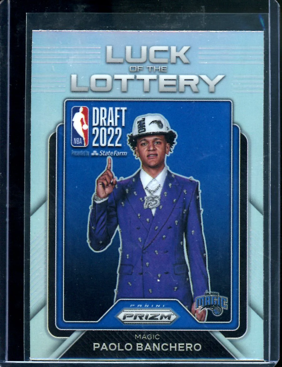 2022/23 Panini Prizm Paolo Banchero Rookie Luck of the Lottery Silver Magic