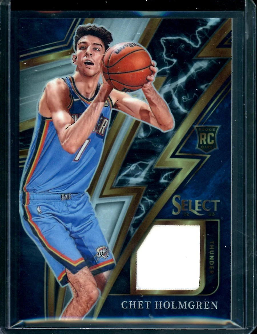 2022/23 Panini Select Chet Holmgren Rookie Patch Thunder