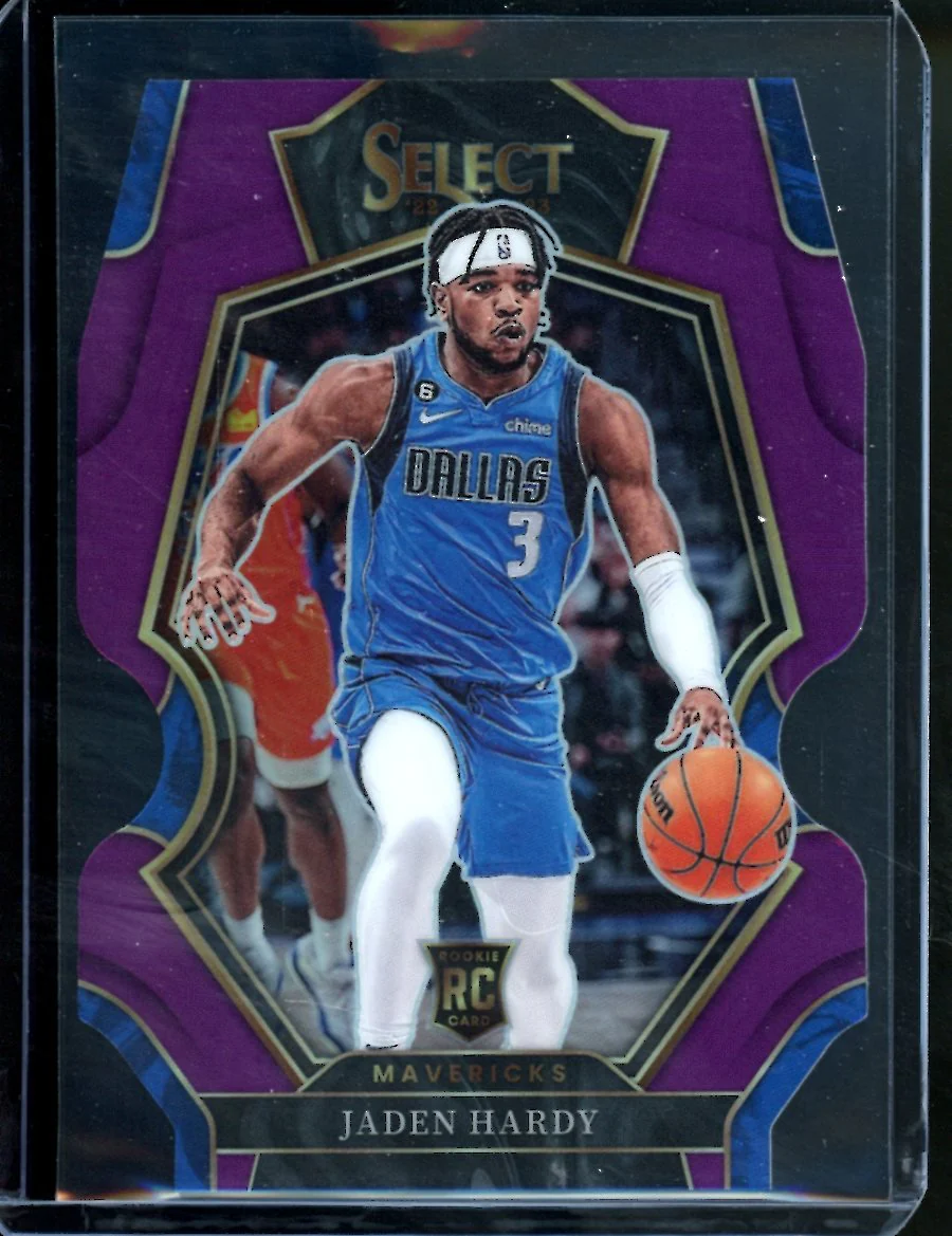 2022/23 Panini Select Jaden Hardy Rookie Purple /99 Mavericks