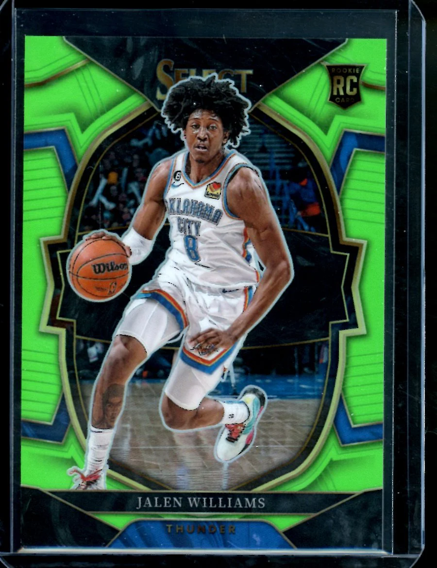 2022/23 Panini Select Jalen Williams Rookie Neon Green /49 Thunder