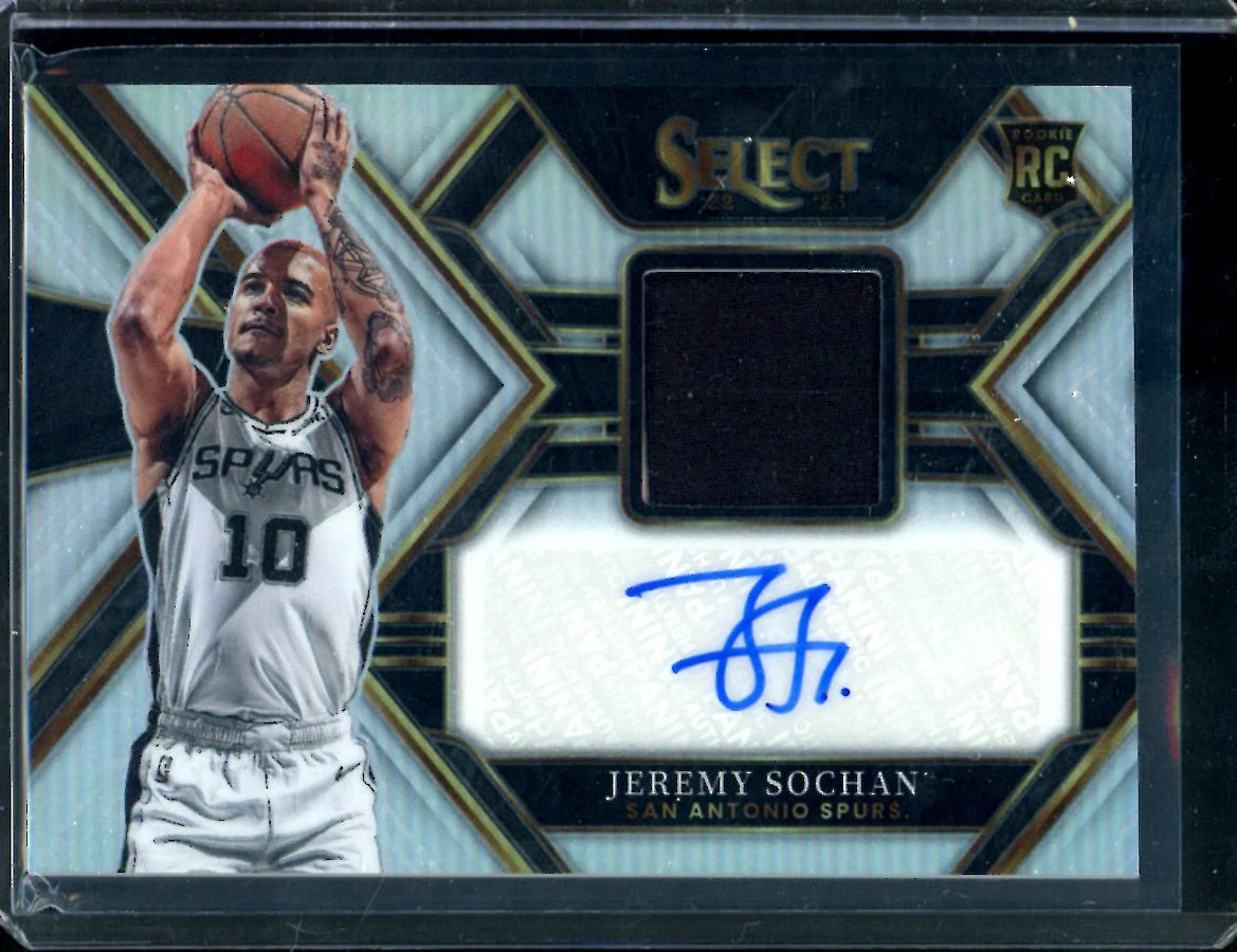 2022-23 Panini Select Jeremy Sochan Rookie RPA /199 Spurs