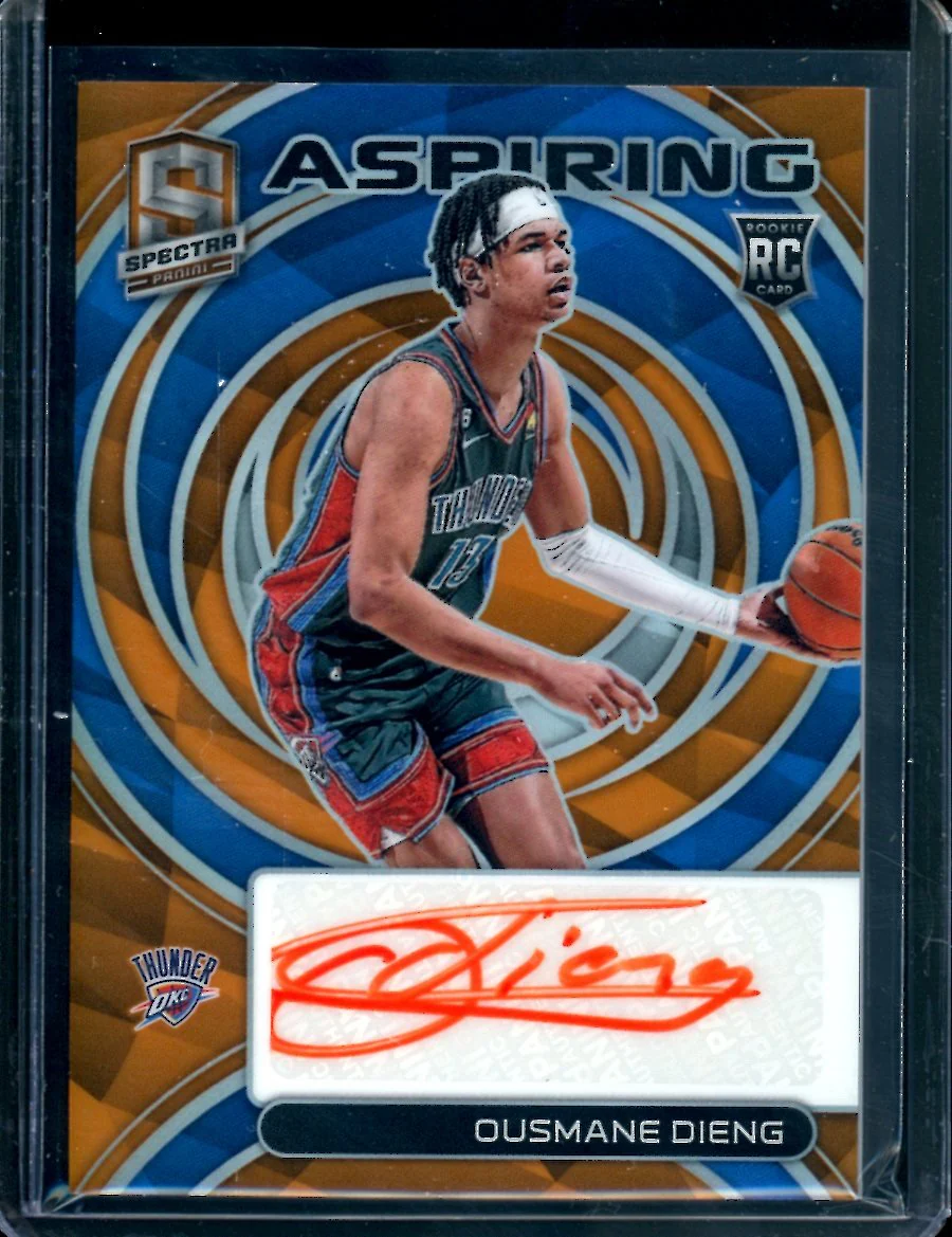 2022-23 Panini Spectra Ousmane Dieng Rookie Aspiring Auto /15