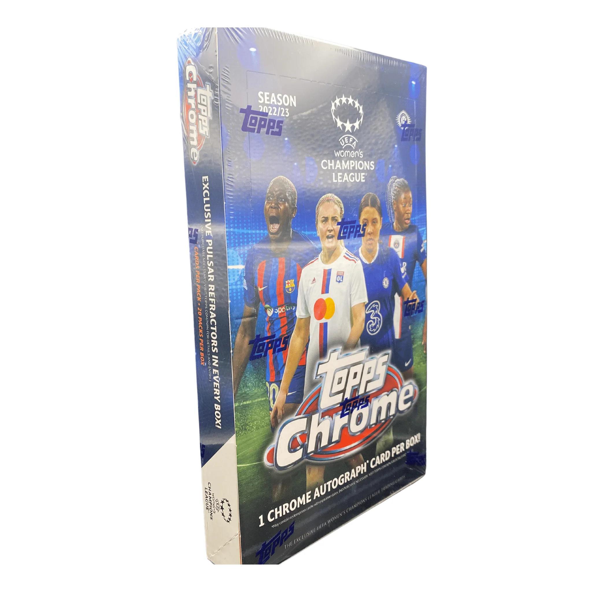 2022/23 Topps Chrome UEFA Women's Champions League Soccer Hobby Box - Image 2
