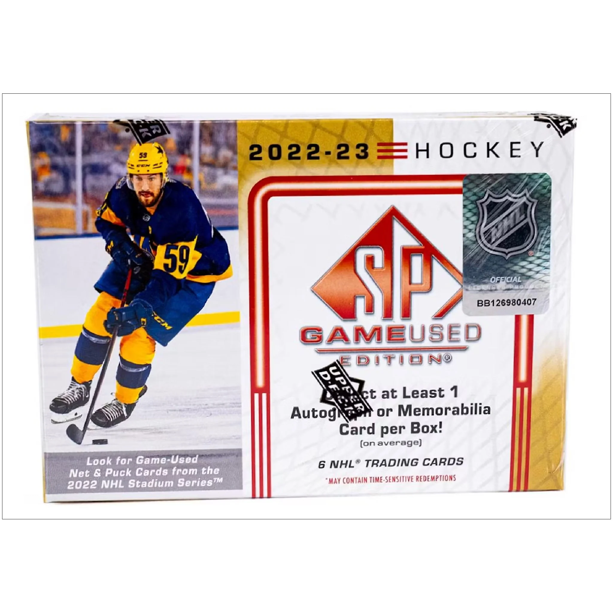 2022/23 Upper Deck SP Game Used Hockey Hobby Box