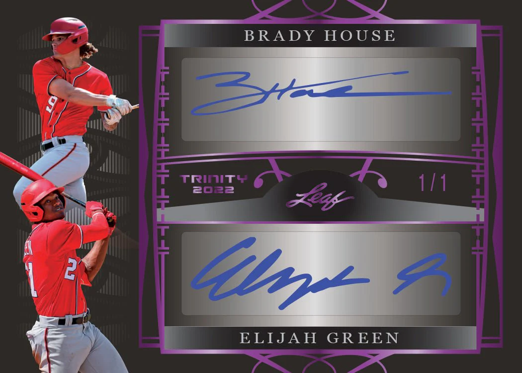 2022 Leaf Trinity Baseball Hobby Box - Image 6