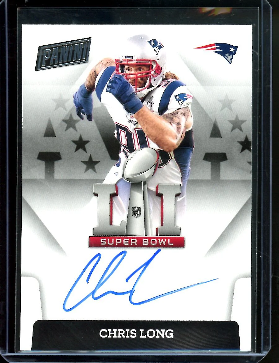 2022 Panini Chris Long Super Bowl Auto Patriots
