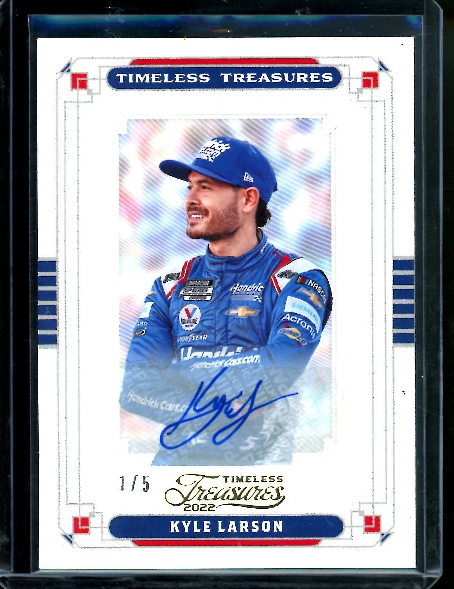 2022 Panini Chronicles Kyle Larson Timeless Treasures Auto /5 NASCAR