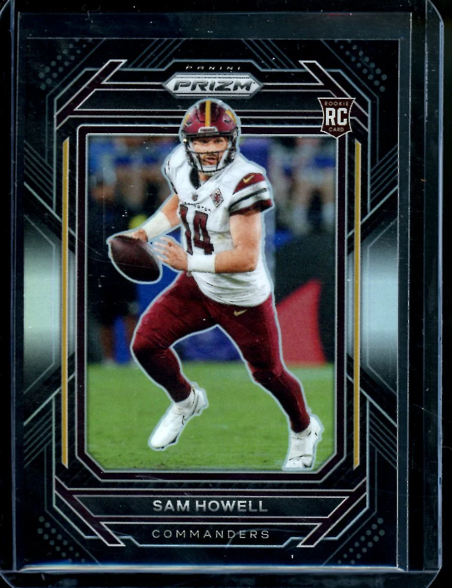2022 Panini Chronicles Prizm Black Sam Howell Rookie Silver Commanders