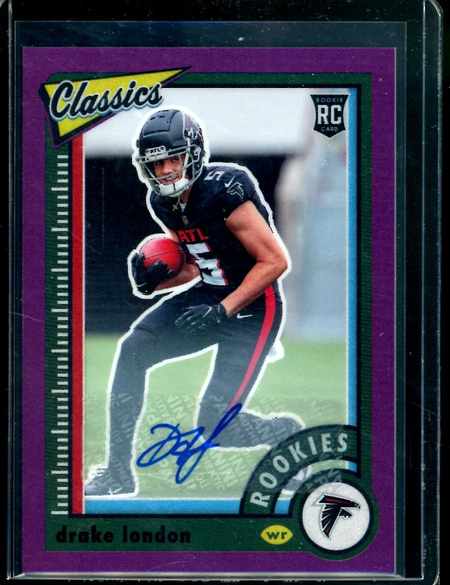 2022 Panini Classics Drake London Rookie Auto /25 Falcons