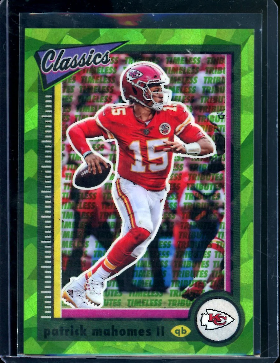 2022 Panini Classics Patrick Mahomes II Green Ice /25 Chiefs