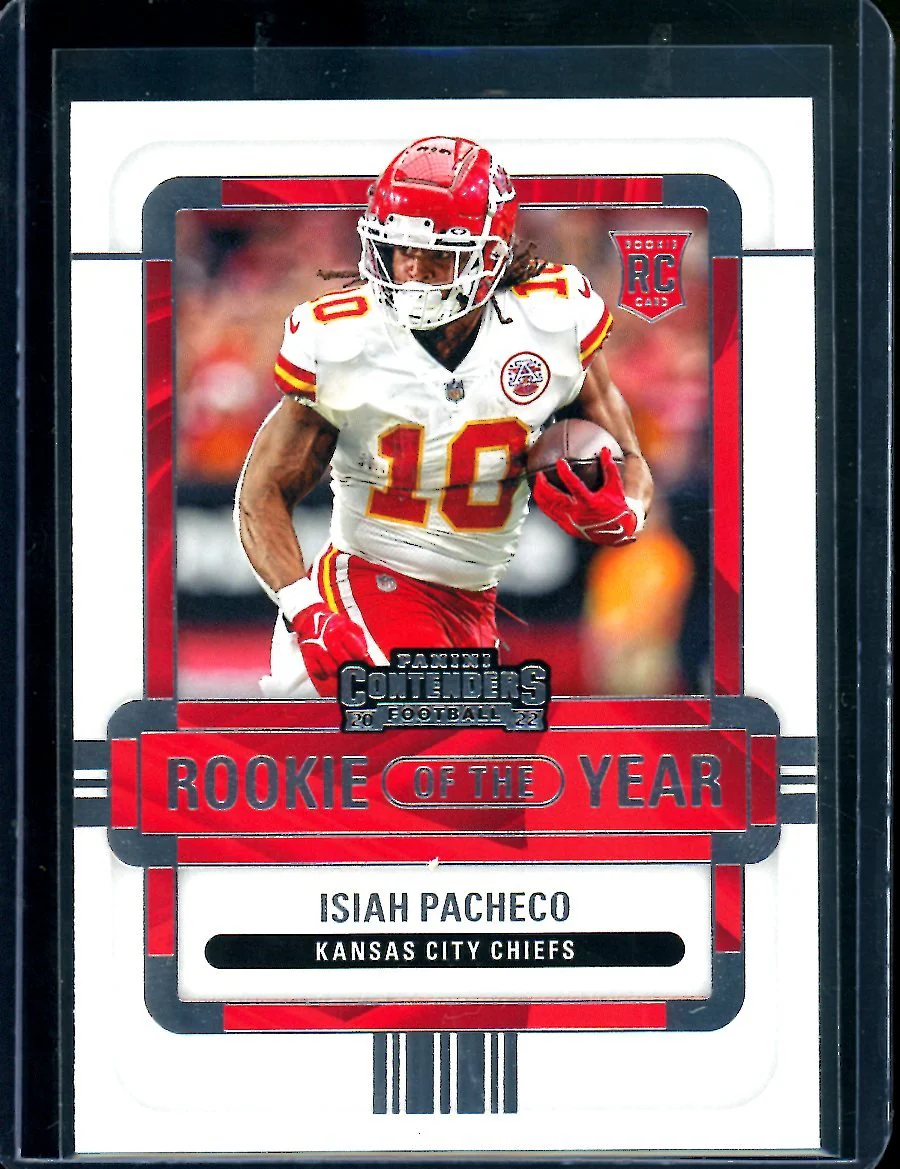 2022 Panini Contenders Isiah Pacheco Rookie of the Year Chiefs