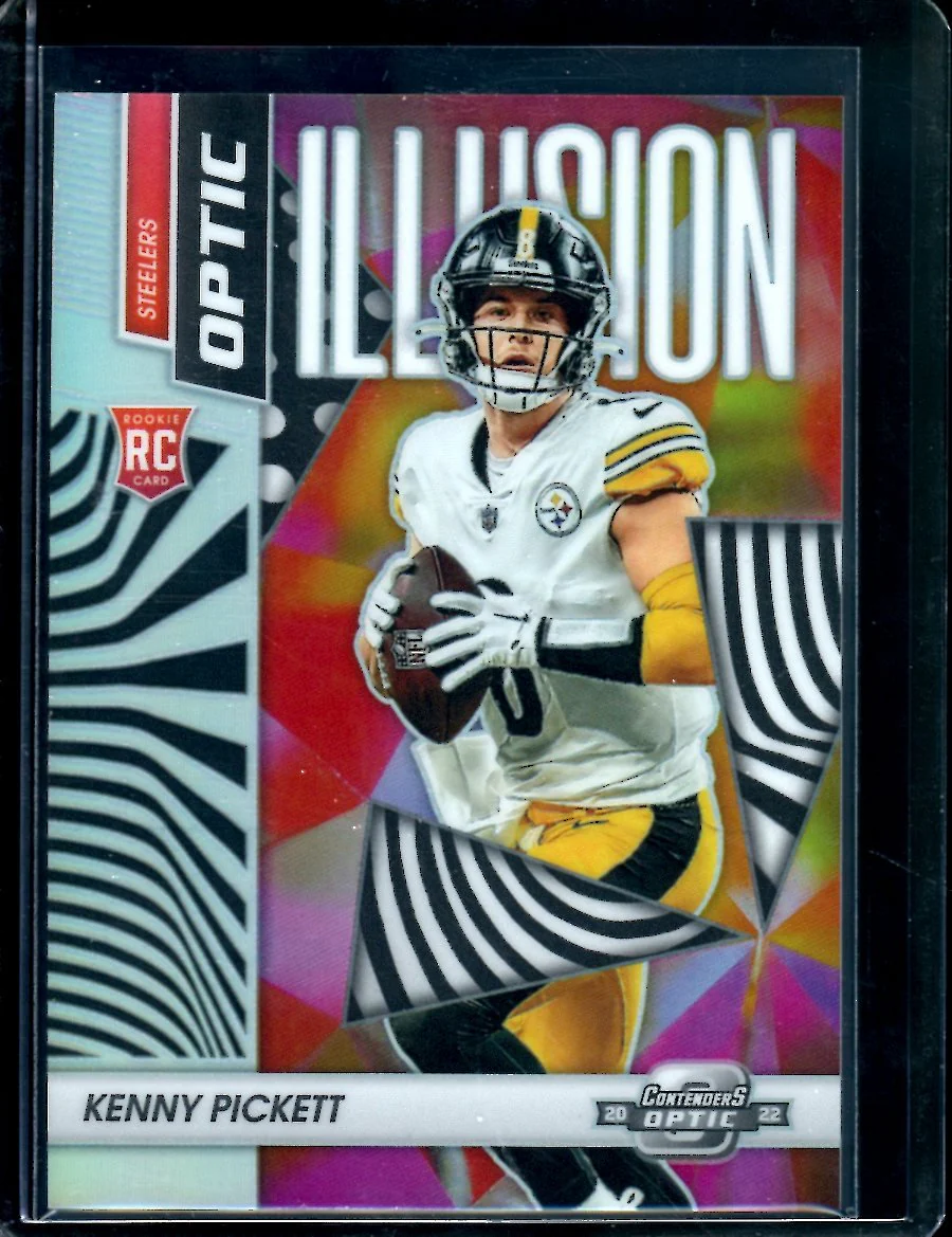 2022 Panini Contenders Optic Kenny Pickett Rookie Optic Illusion Steelers