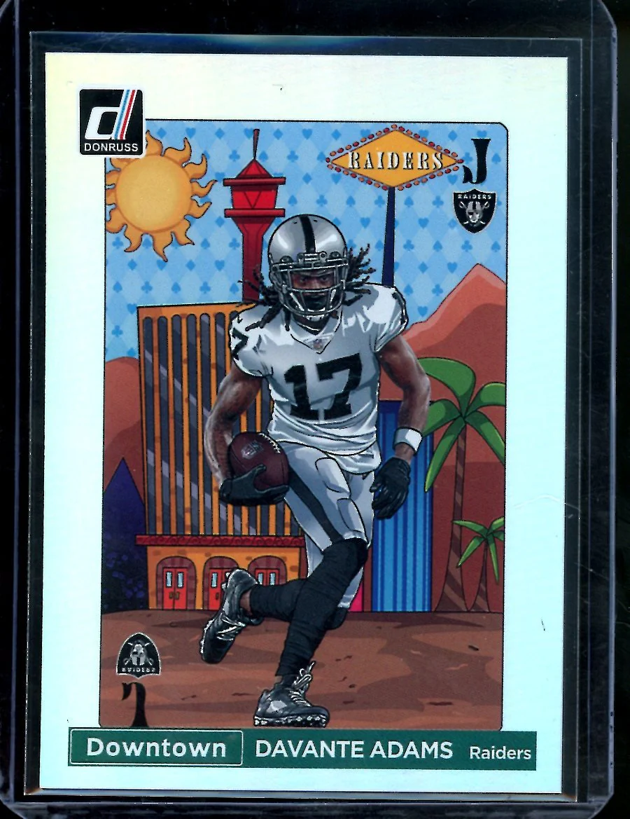 2022 Panini Donruss Devante Adams Downtown SSP Raiders