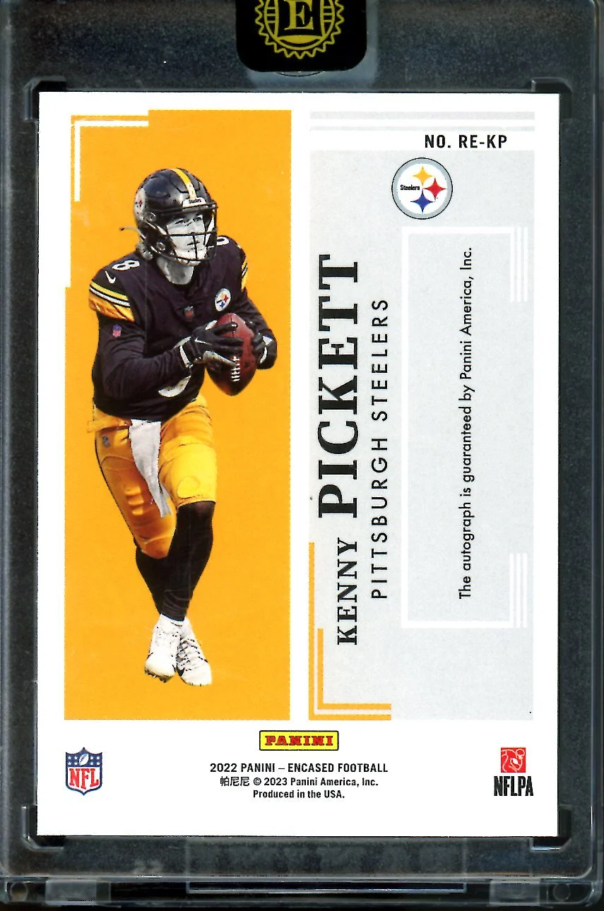 2022 Panini Encased Kenny Pickett Rookie Endorsements Auto /99 Steelers - Image 2