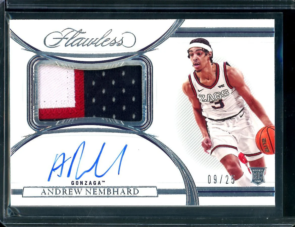 2022/23 Panini Flawless Collegiate Andrew Nembhard Rookie RPA /25 Pacers