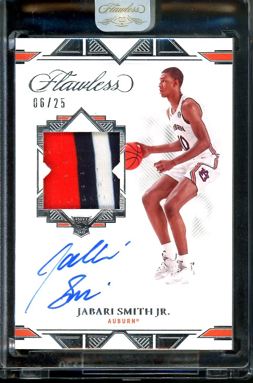 2022/23 Panini Flawless Collegiate Jabari Smith Jr. Rookie RPA /25 Rockets