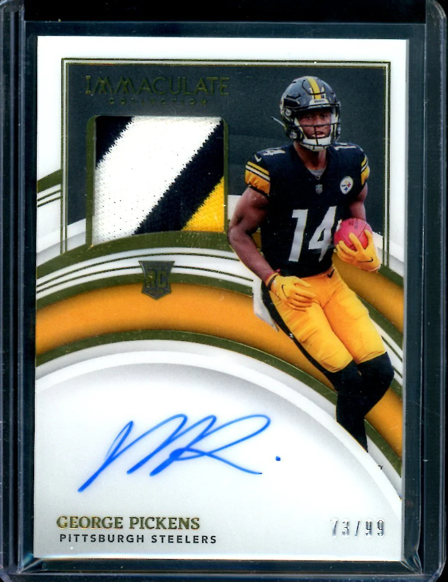 2022 Panini Immaculate George Pickens Rookie RPA /99 Steelers