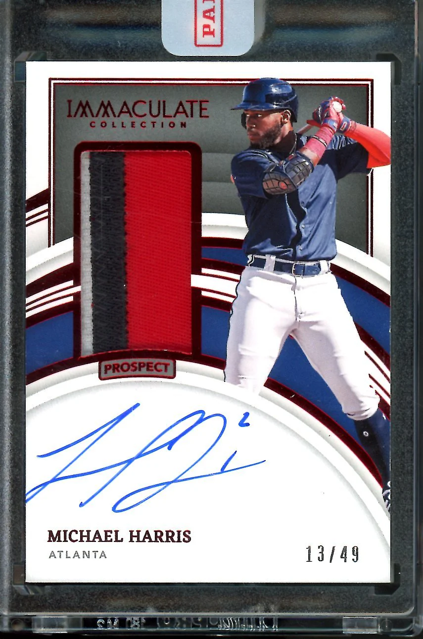 2022 Panini Immaculate Michael Harris Prospect Patch Auto /49 Braves