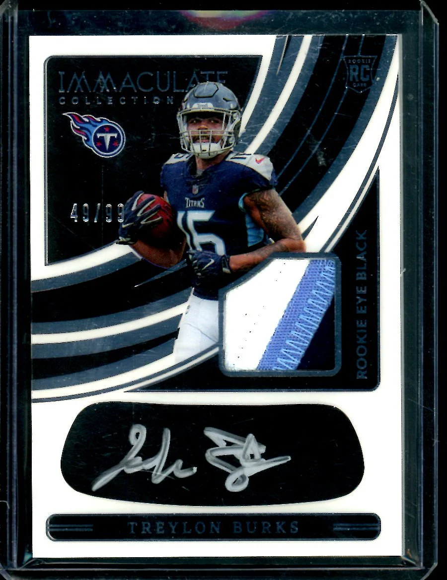 2022 Panini Immaculate Treylon Burks Rookie Eye Black RPA /99 Titans