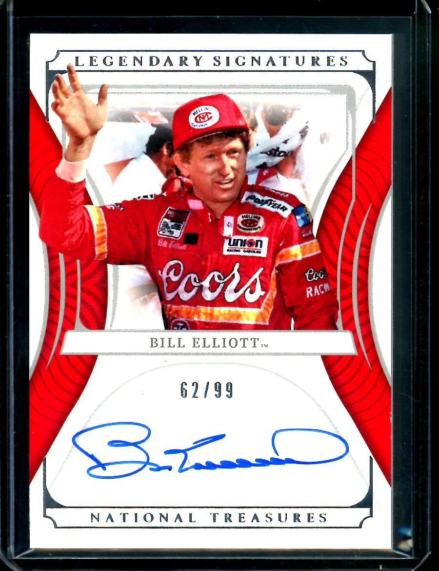 2022 Panini National Treasures Bill Elliott Legendary Auto /99 NASCAR