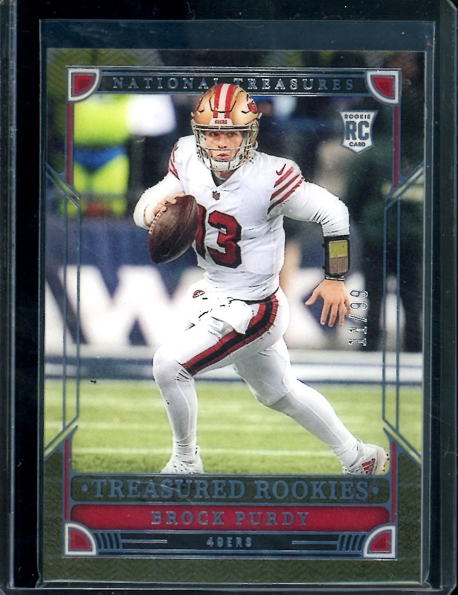 2022 Panini National Treasures Brock Purdy Rookie Treasured Rookies /99 49ers